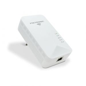 Metronic 495488 CPL WiFi 1200 Mbps avec Prise - Compatible Toutes Box Internet (Fibre, ADSL) - Port Ethernet - Id&eacute;al TV, Streaming, Jeux, T&eacute;l&eacute;travail - Blanc