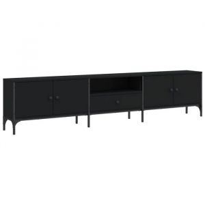 Helloshop26 - Meuble tv multimédia étagère télévision buffet téléviseur salle à manger salon chambre avec tiroir 200 x 25 x 44 cm bois d'ingénierie