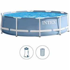 Intex Piscine Ronde 28710 Prisma Metal Frame 366 cm