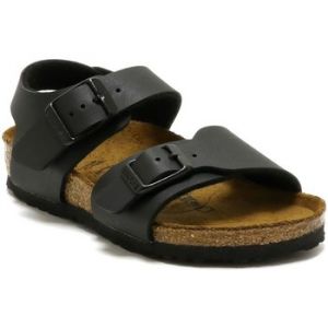 Birkenstock New York, Sandales Bride Arriere Garçon, Noir, 34 EU