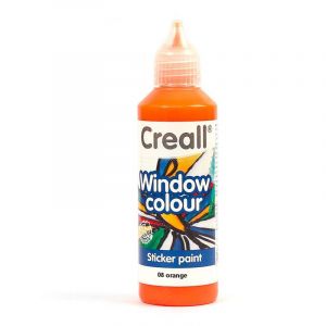 Image de Peinture repositionnable pour vitres Creall Gl 80 ml orange Creall