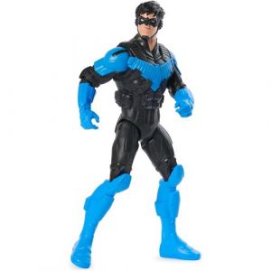 Dc comics, Action Figure Nightwing Armure, Super Héros Jouet à Échelle, Personnage Monde Batman Haut 30 cm, Super Héros avec 11 Points d'Articulation Jeux pour Enfants et Filles 3+ Ans