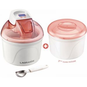 Lagrange Sorbeti&egrave;re Pomelo + 2&egrave;me cuve et cuill&egrave;re glace