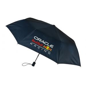 Undercover Parapluie de poche Oracle Red Bull Racing - Parapluie automatique pliable avec 4 panneaux imprimés - Polyester, structure en fibre, poignée en plastique