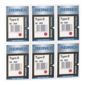 Reiner 6 recharges encre pour tampon type 2