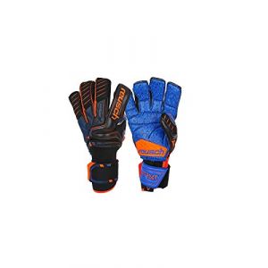Reusch Gants de Gardien de But Atakt G3 Fusion Goaliator - Noir/Orange/Bleu foncé - Taille 10,5