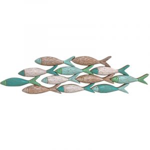 Signes Grimalt Assiettes en bois bleu Adorno Pez - 21x81x3cm