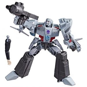 Transformers EarthSpark, Figurine Megatron Classe Deluxe de 12,5 cm, Jouet Robot pour Enfants, à partir de 6 Ans