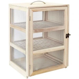 Altobuy - Boîte Garde-Manger en Bois et Grillage Fin