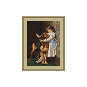 Lucas Luca-S LB429 Kit pour Point de Croix Compté Motif Heure de Cours 40 x 28 cm