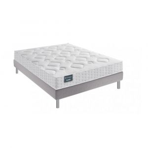 Dunlopillo Ensemble EUGEN 4 160x200 matelas mousse Aérial et Latex 24 cm sommier à lattes fixe