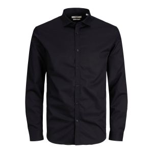 Jack & Jones JACK&JONES PLUS Jprblacardiff T-Shirt L/S PS Noos Chemise, Noir/Coupe : Ample, XXXL Homme