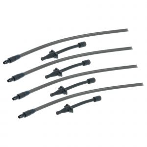 Vhbw 4x Tuyau &agrave; lait remplacement pour Siemens 12012864 pour machine &agrave; caf&eacute; - 4x tuyau &agrave; lait, 4x adaptateur de lait