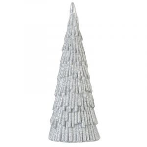 Statue Déco "Arbre de Noël" 40cm Argent Prix