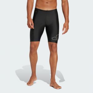 Adidas Short de Bain pour Homme Big Bars Noir/Blanc 30, Noir/Blanc, 58