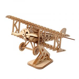 Dam Maquette en bois 3d, design d'avion l&eacute;ger avec mouvement m&eacute;canique. 105 pi&egrave;ces.