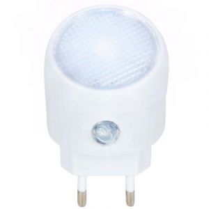 Basic FX Light Veilleuse LED avec capteur pour prise - Blanc - 1 Watt - Efficace sur le plan &eacute;nerg&eacute;tique - Id&eacute;al pour la chambre &agrave; coucher