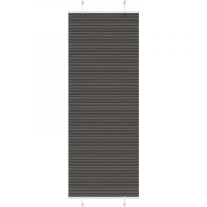 VidaXL Store Pliss&eacute; Noir 70x200 Cm Largeur Du Tissu 69,4 Cm Polyester