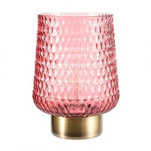 Pauleen 48134 Sweet Lampe Mobile Poser minuterie 6h Pile luminaire câble Verre Métal, 0.8 W, Rose Glamour