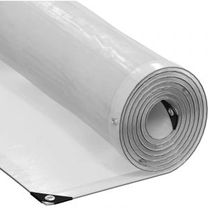 VidaXL B&acirc;che transparente avec &oelig;illets 2x4 m poly&eacute;thyl&egrave;ne, b&acirc;che claire 4018505