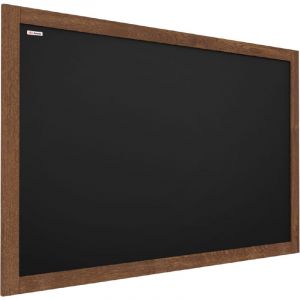 ALLboards Tableau à Craie Noir avec Cadre en Bois Laqué 200x120cm, Tableau pour Ecrire