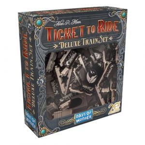 Days of Wonder S - Asmodee - Les Aventuriers du Rail : Deluxe Train Set Noir -Jeux de société - Jeux de Plateau - Accessoires de Jeux de Plateau