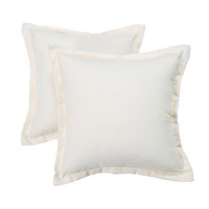Coussin d'extérieur imperméable Beige, 45x45 cm – Lot de 2
