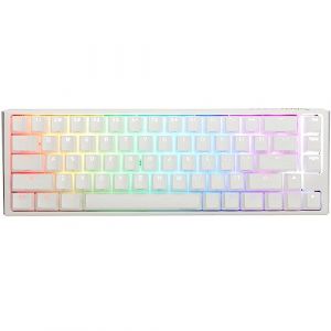 Ducky Clavier mécanique ONE 3 Classic SF 65 % blanc pur MX-Red RGB PBT remplaçable à chaud