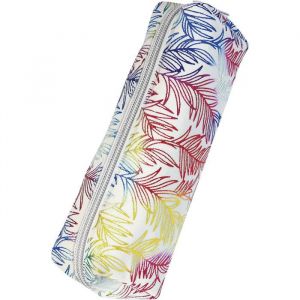 Online Trousse Scolaire colorée, fourre-Tout pour l'école et lycée, étui à Crayons pour Filles et garçons, Grande capacité, Design Rainbow Leaf