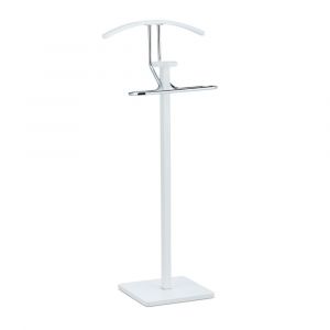 Valet de chambre portant 109,5 cm en acier et bois blanc 13_0002915