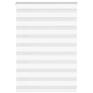 VidaXL Store Zèbre Blanc 95x100 Cm Largeur Du Tissu 90,9 Cm Polyester