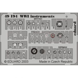 Eduard MAQUETTE WWI INSTRUMENTS 1/48 49194