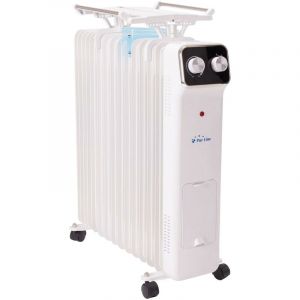 Purline Radiateur d'huile blanc avec réservoir d'humidification