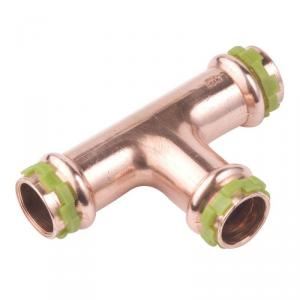 Comap 5130VW18 - T&eacute; &eacute;gal SP5130V &agrave; sertir p-tube cuivre pression femelle-femelle-femelle D18mm