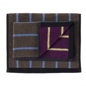 Declikdeco Lot de 2 serviettes invit&eacute;s Charly Potatoes 30 x 50