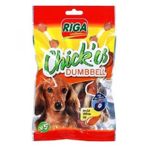 Riga Chick'os Dumbbell - Friandises pour chien (x 5)