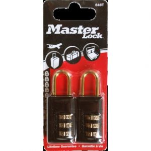 Image de Master Lock Lot de 2 cadenas 20 mm à combinaison