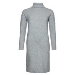 Image de Superdry Robe En Tricot à Encolure Studios Funnel XS Mid Marl