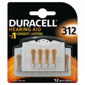 Image de Duracell Hearing Aid 312 (par 12)