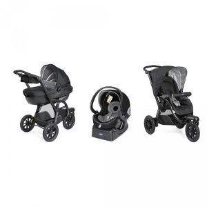 Chicco Poussette trio activ3 top jet black Noir - Taille Taille Unique