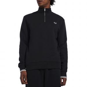 Image de Fred Perry Sweat-shirt HALF ZIP SWEATSHIRT - Couleur XXL,S,M,L,XL,IT S,IT M,IT L,IT XL - Taille Noir