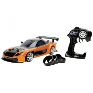 Jada TOYS 253209001 Fast & Furious RC Drift Mazda RX-7 1:10 Véhicule RC débutant électrique Voiture de tourisme