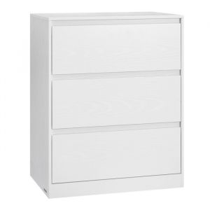 Commode 3 Tiroirs - VASAGLE - KAILYN - Moderne - Blanc Neige - 40x60x75 cm