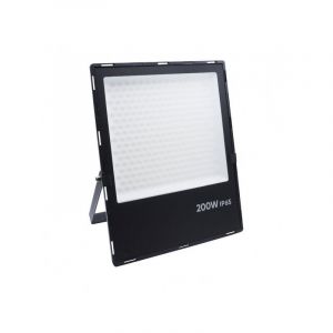 Silamp Projecteur Extérieur NOIR 200W IP65 - Blanc Chaud 2300K - 3500K