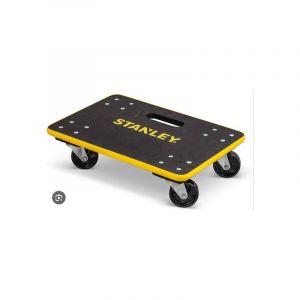 Stanley Chariot à Roulettes MS572 - Capacité de Charge jusqu'à 200KG - Chariot de Transport - 45 x 30 x 13.5 CM - Plastique ir/Jaune
