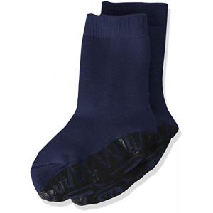 Sterntaler Chaussettes enfant à semelles Soft uni bleu marine