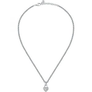 Morellato Collier pour femme en Acier serti de cristal en forme de cœur - 0.010 g - taille : 384CM - SABG26