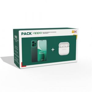 Oppo Pack Reno 14 F 5G 8/256 Go vert + écouteurs sans fil Enco Buds 3 blanc