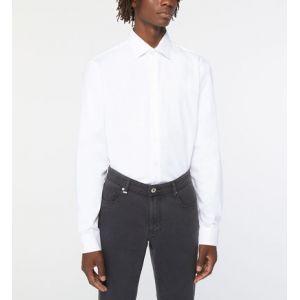 Calvin Klein Chemise slim easy care twill de coton Blanc - Couleur Blanc - Taille M