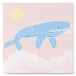 Mini peinture au numéro : Baleine à bosse - toile tendue sur chassis